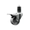 Service Caster 3'' Semi Steel Swivel 1-5/8'' Expanding Stem Caster Total Lock Brake SCC-EXTTL20S314-SSS-158 - alternate 1